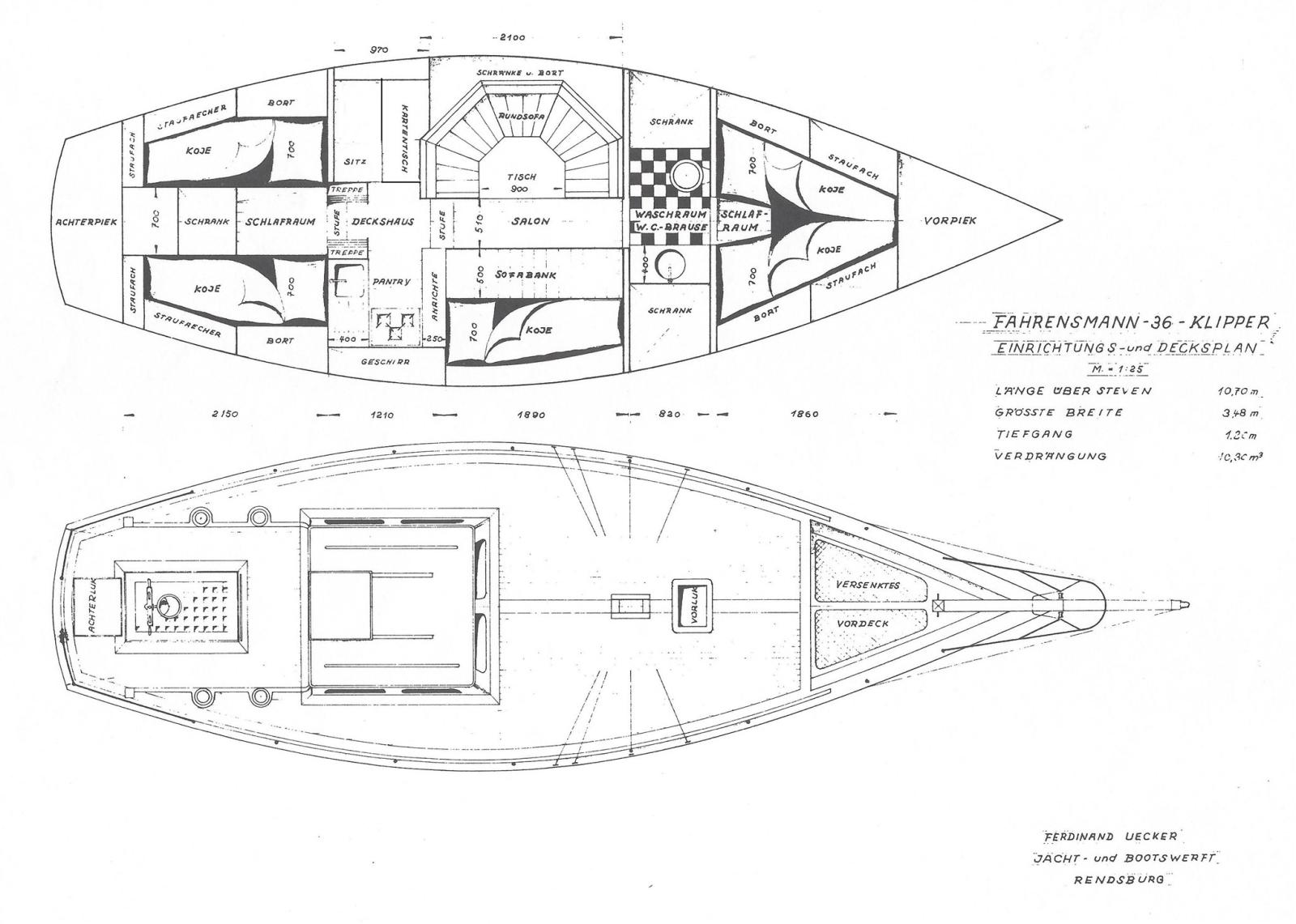 uecker yacht- und bootsbau rendsburg Fahrensmann 36