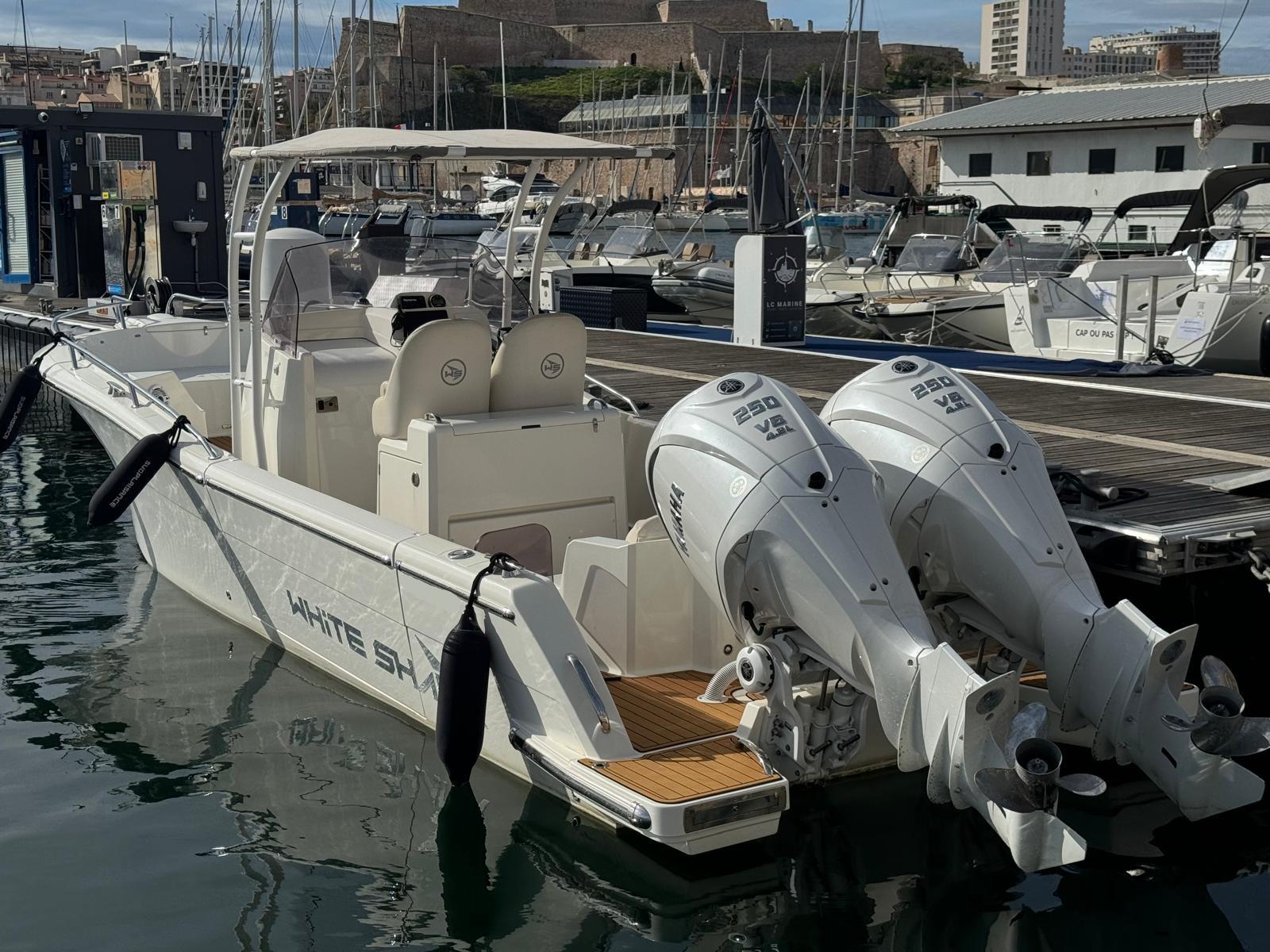 white shark 280 cc evo