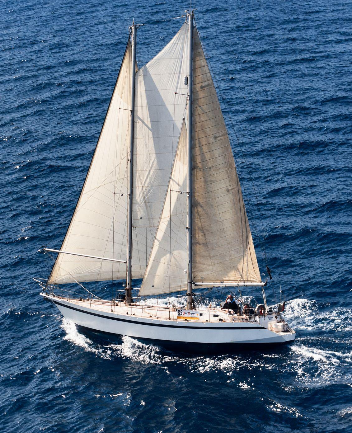 custom built boat Damien ii joubert-nivelt 16m steel sailing yacht